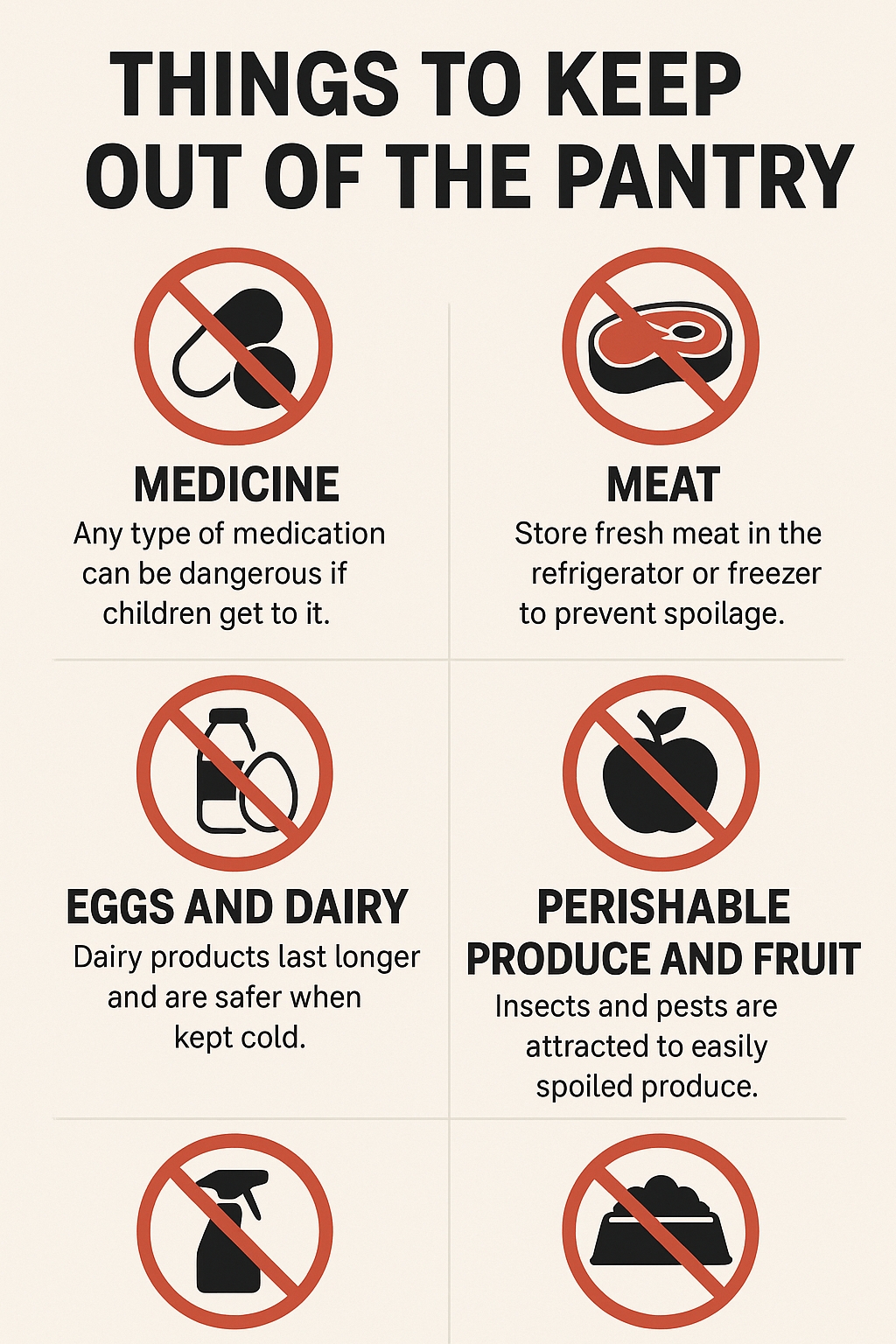Things You Should Never Store In a Pantry