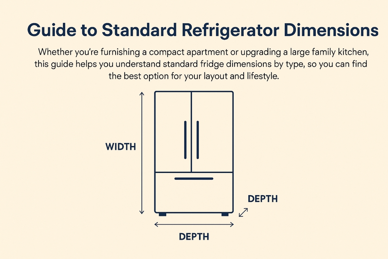 Refrigerator Size Guide: Find the Right Fit for Your Kitchen