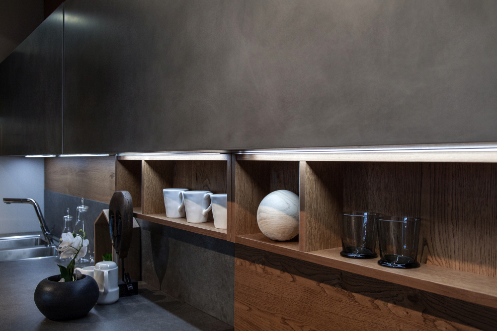 Hidden Function Seamless Form Kitchen Design Layout