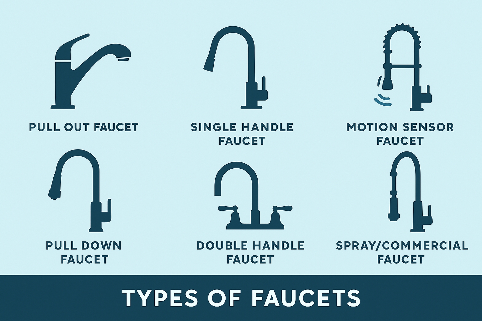Types Of Kitchen Faucets