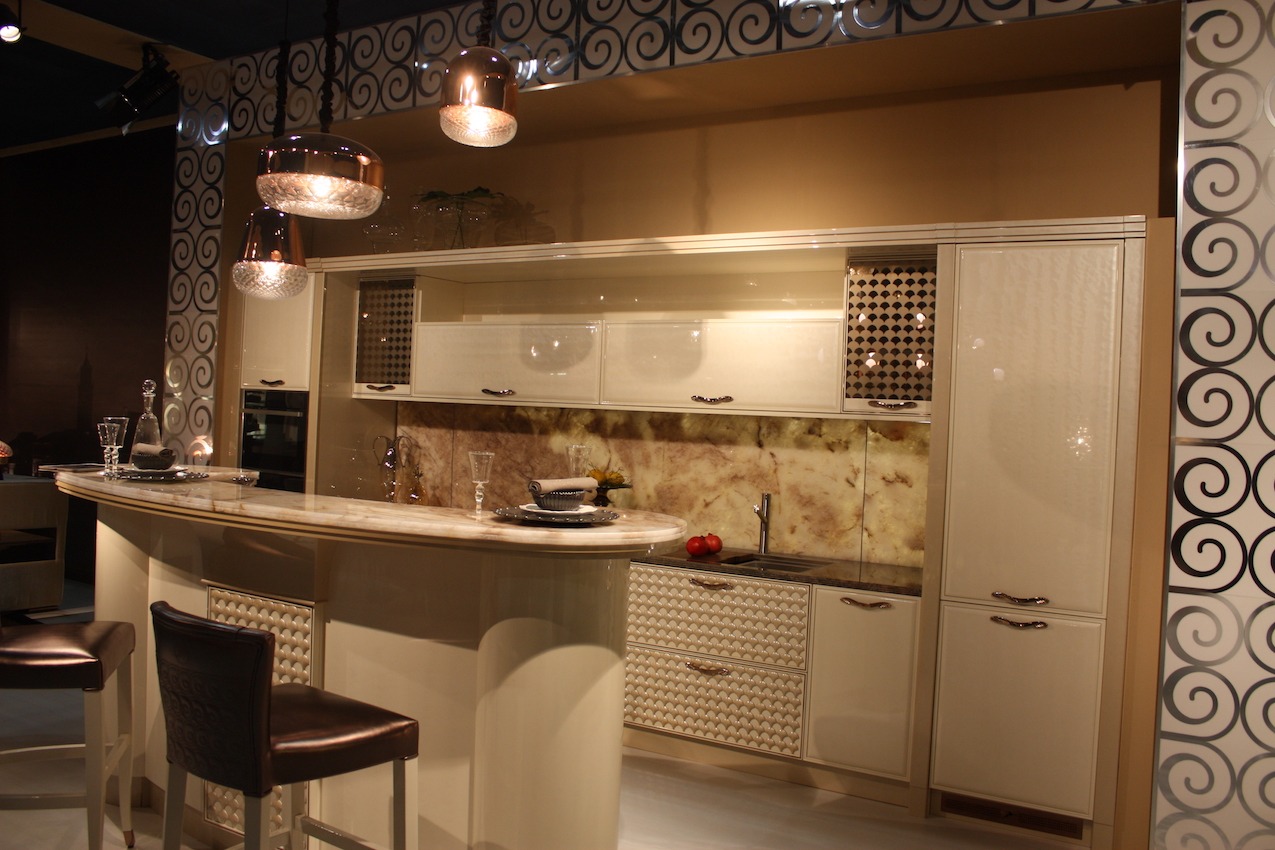 Marble veneer kitchen