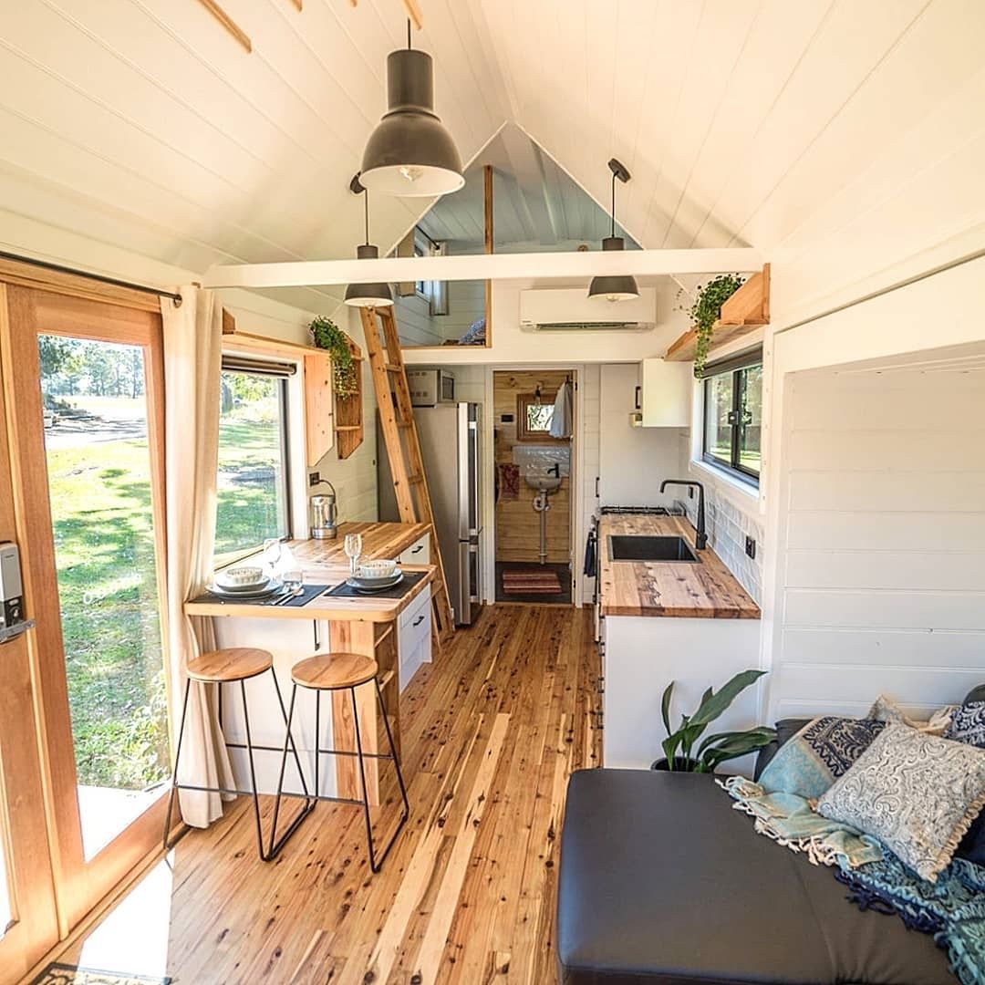 Sleek Modern Kitchen With Loft Stair Integration