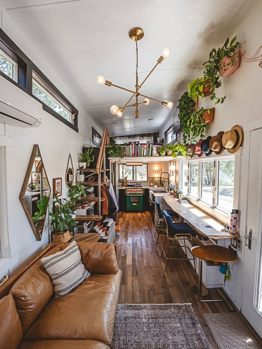 Sleek Modern Kitchen With Loft Stair Integration