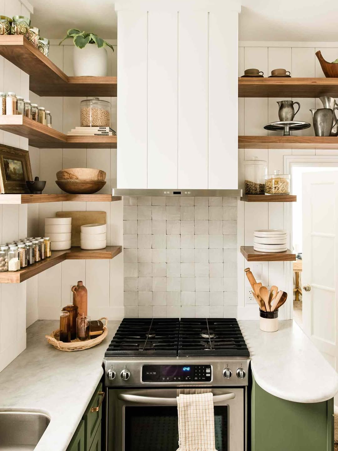 White Small Kitchen with a Simple Dining Corner Copy
