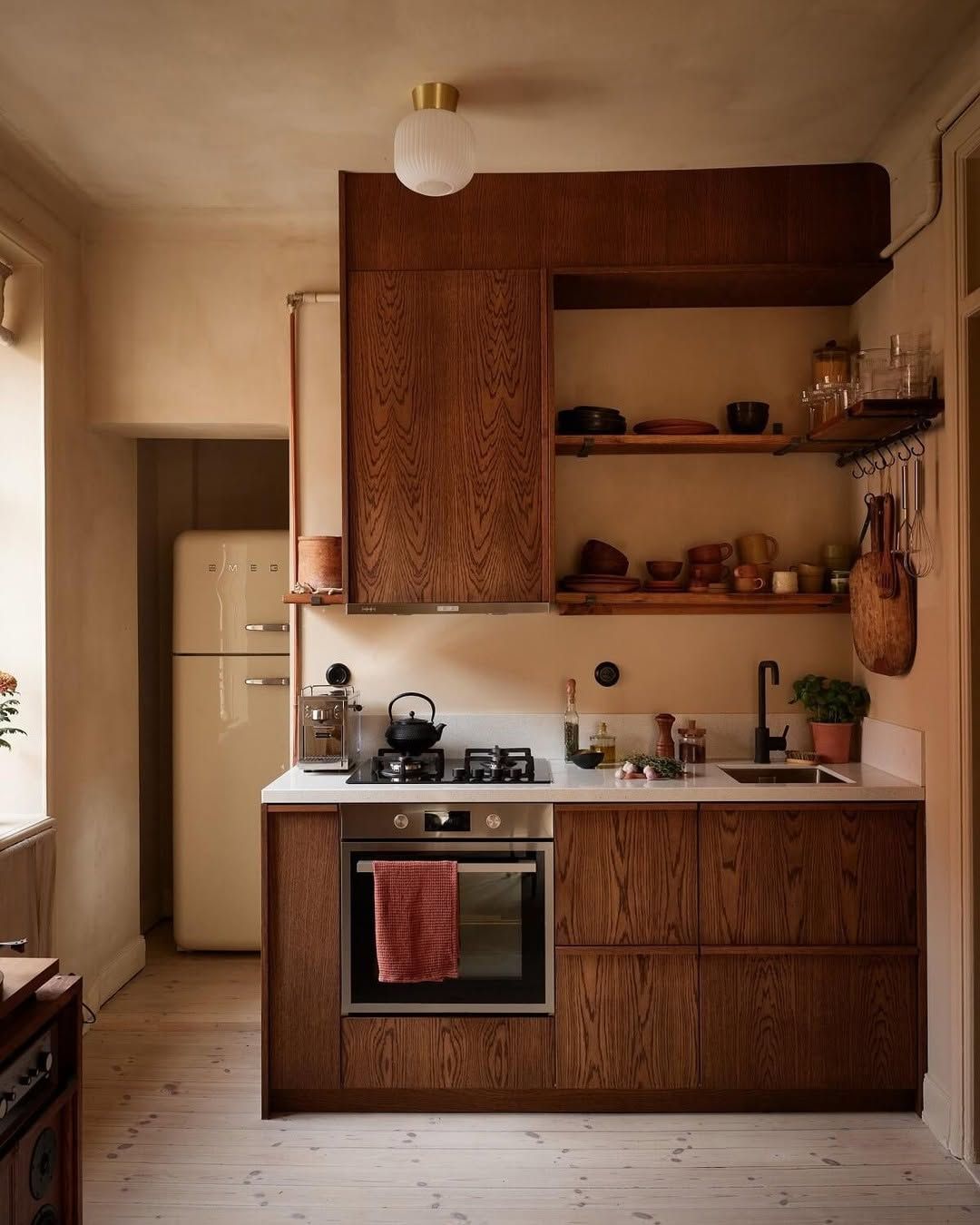 White Small Kitchen with a Simple Dining Corner Copy