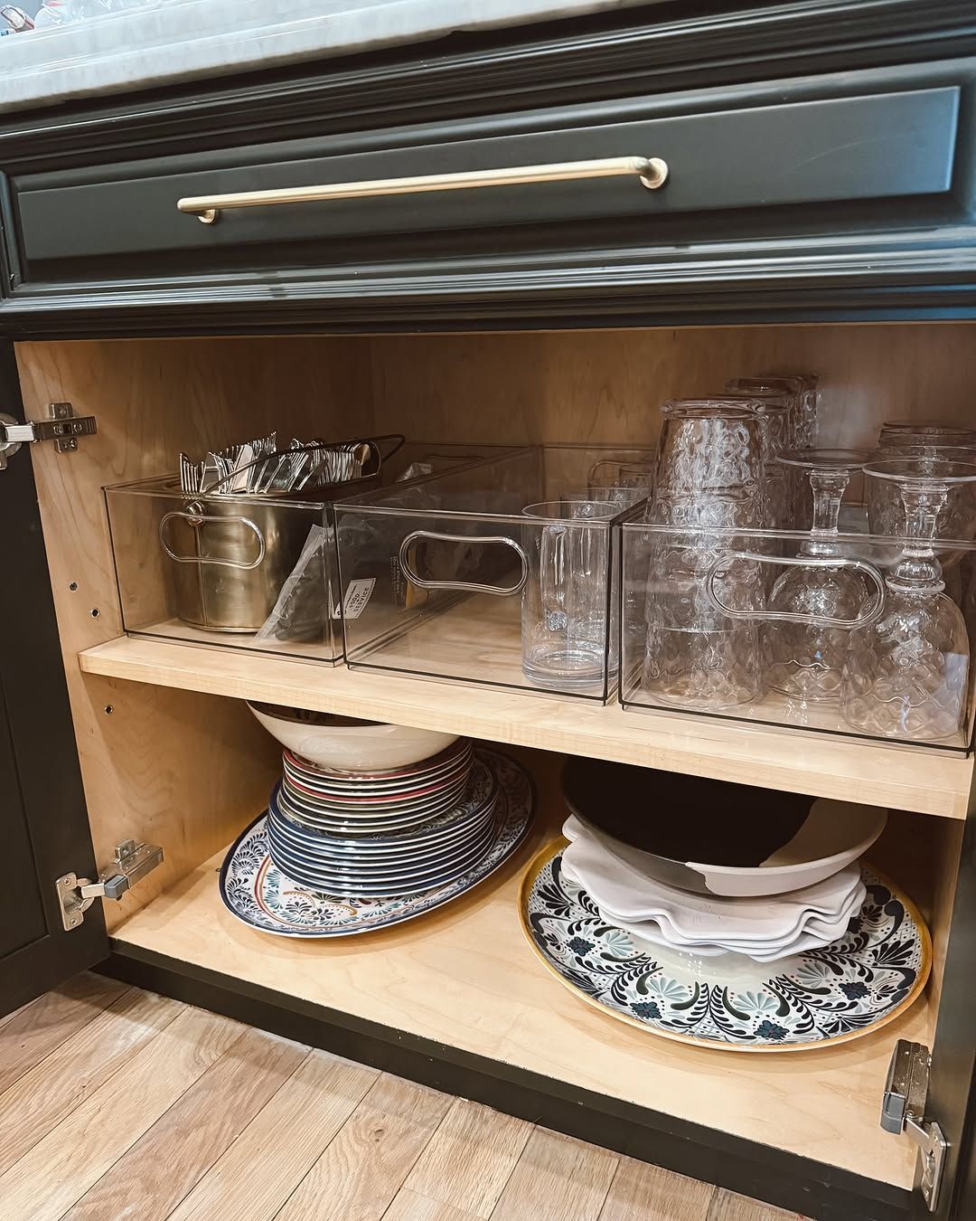 Professional Style Spice Drawers with Metal Inserts
