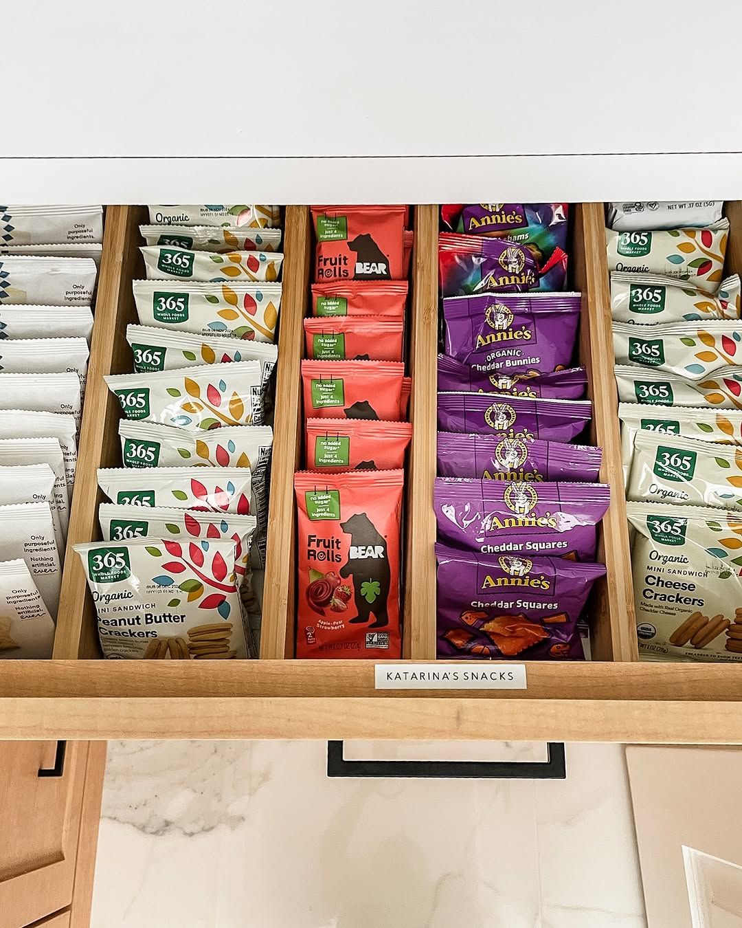 Snack Drawers Designed for Kids and Quick Access