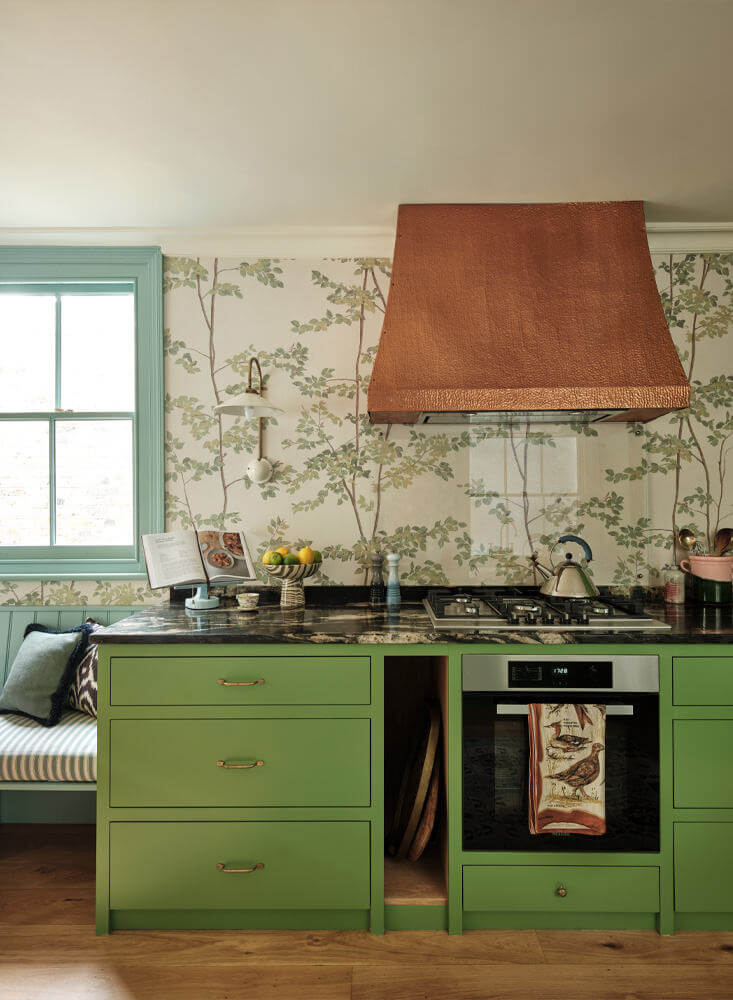 Wallpaper walls protected only where needed